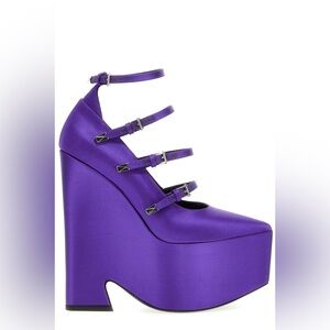 Versace Purple Platform Heels